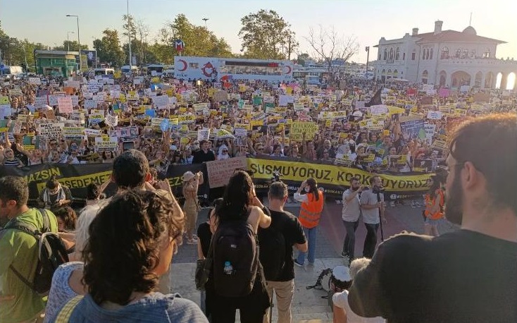 Sahipsiz hayvanları öldürme yolunu açacak tasarı Kadıköy'de protesto edildi